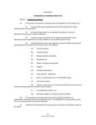 Revised 07/02/2010 CHAPTER 3 STANDARDS OF NURSING ...
