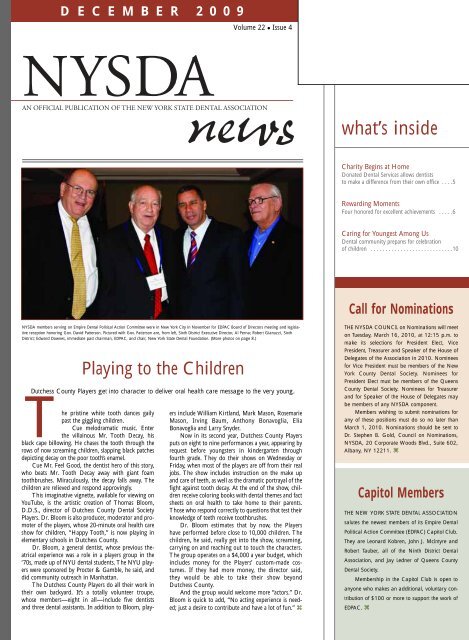 what's inside - New York State Dental Association
