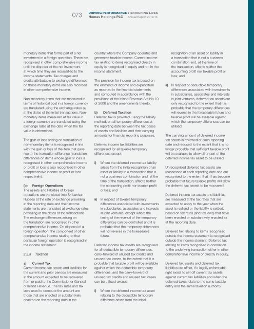 Financial Statements - Hemas Holdings, Ltd