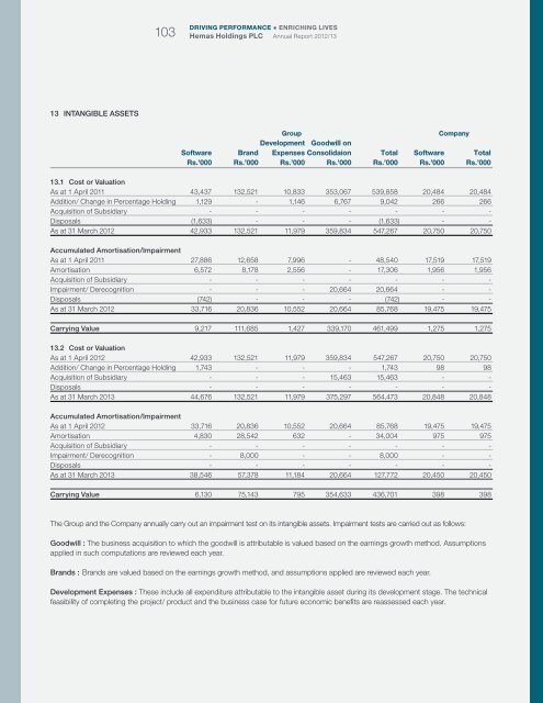 Financial Statements - Hemas Holdings, Ltd