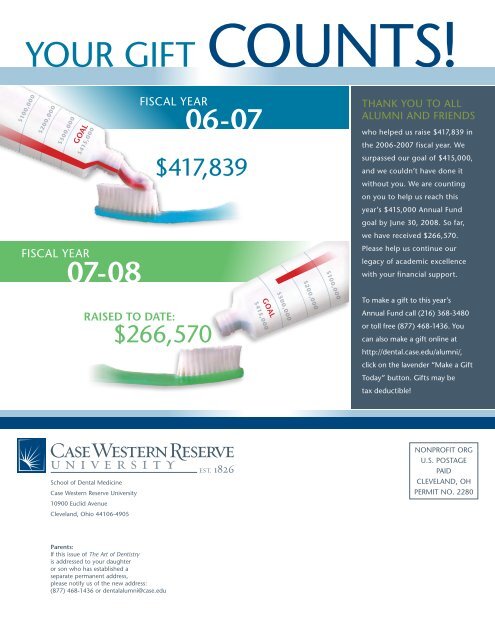 THE ART OF DENTISTRY - School of Dental Medicine - Case ...