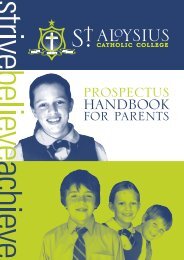 St Al Prospectus2.indd - St Aloysius Catholic College