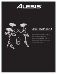 USB Pro Drum Kit Assembly Manual - Alesis