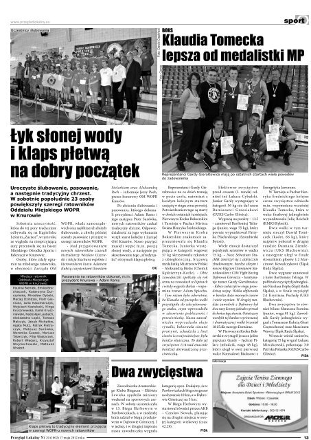 PrzeglÄd Lokalny Nr 20 (1002) 17 maja 2012 roku