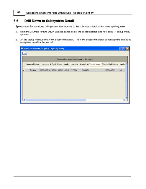 Spreadsheet Server for use with Movex - Global Software, Inc.