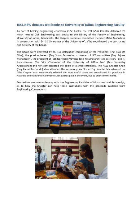 1 Annual Report - The Institution of Engineers Sri Lanka