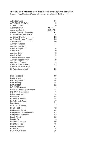 Looking Back at Hulme - Manchester and Lancashire Family History ...