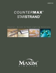 Maxim Lighting CounterMax and StarStrand Brochure