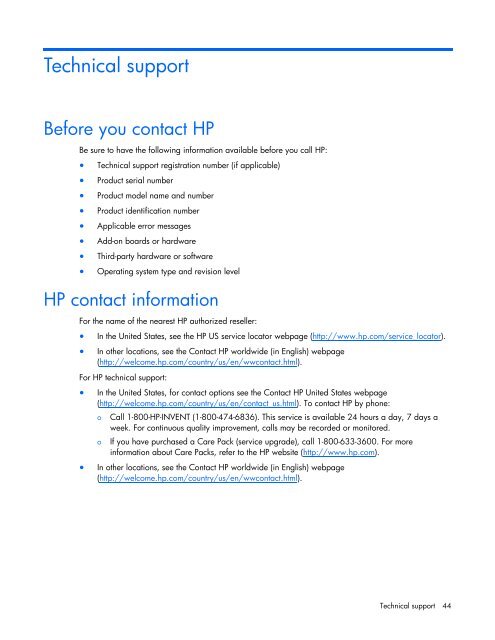 HP R/T2200 UPS User Guide - Business Support Center - Hewlett ...