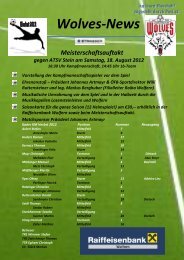 Spieltermine unserer Mannschaften (517 KB) - .PDF - Wolfern