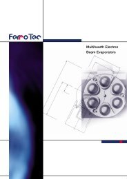 Multihearth Electron Beam Evaporators - FerroTec GmbH