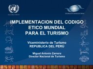 implementacion del codigo etico mundial para el turismo