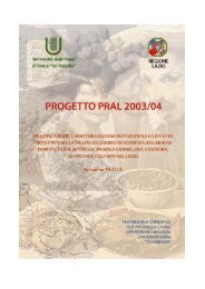 Opuscolo PRAL 2003/04 - Agricoltura - Regione Lazio