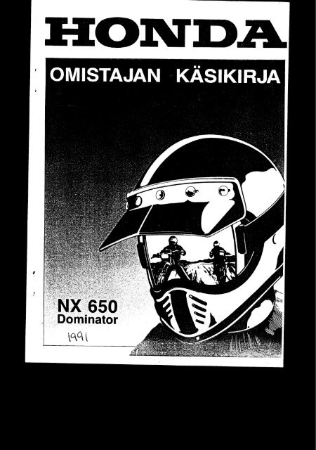 NX650 1991-1995 kÃ¤sikirja (.pdf, 2.43 MB) - Honda