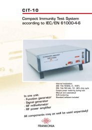 CIT-10 Compact Immunity Test System according to IEC/EN 61000-4-6