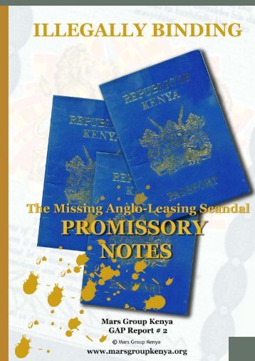 The Missing Anglo-Leasing Scandal Promissory Notes - AfriMAP