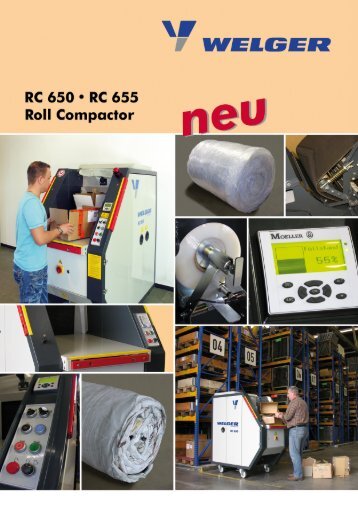 RC 650 ' RC 655 Roll Compactor - Welger Maschinenfabrik GmbH