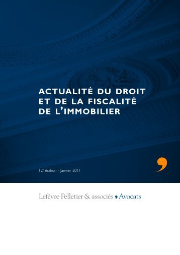 TÃ©lÃ©charger document - LefÃ¨vre Pelletier & associÃ©s