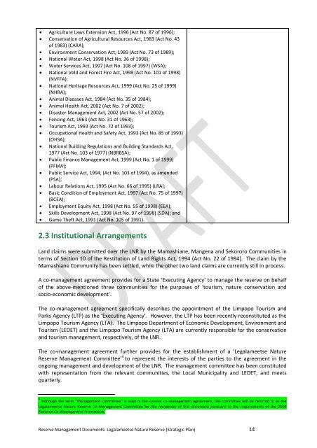 Guiding principles for reserve management - NCC Environmental ...