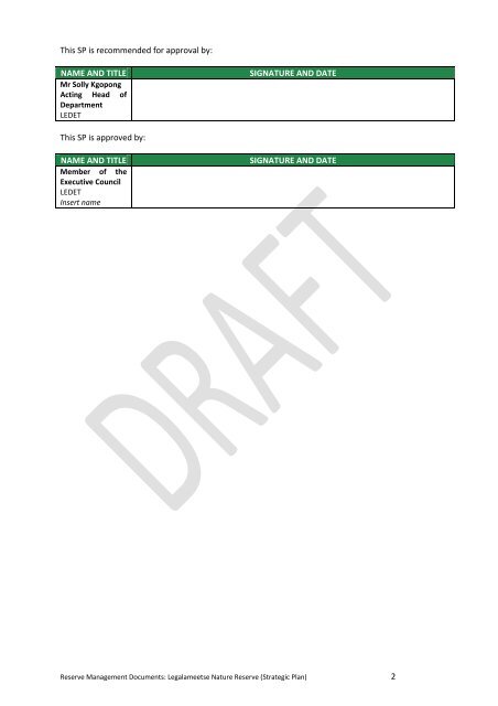 Guiding principles for reserve management - NCC Environmental ...