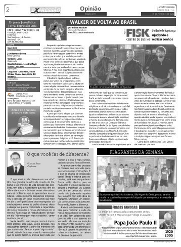 Opinião FLAGRANTES DA SEMANA - Jornal Expressão