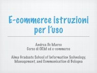 Andrea De Marco Corso di CRM ed e-commerce Alma Graduate ...