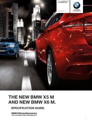 X5 M and X6 M Dealer Specification Guide - BMW