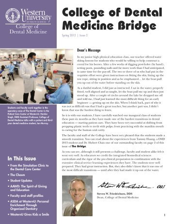 College of Dental Medicine Bridge - Western University of Health ...