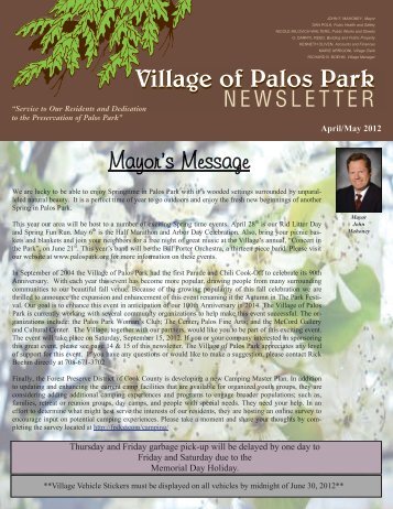 Palos Senior Club… - Village of Palos Park, Illinois