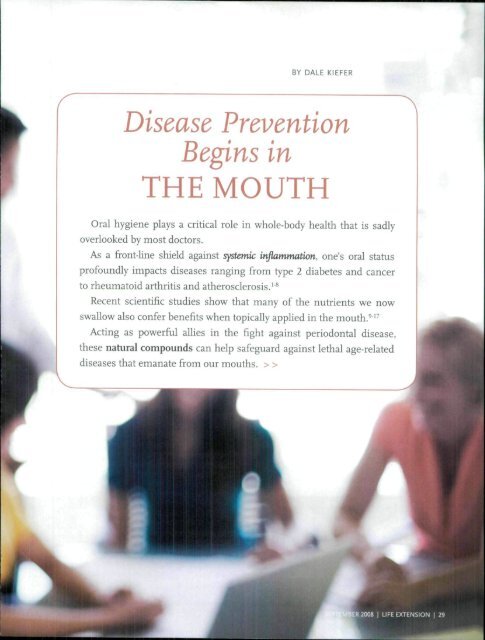 Disease Prevention Begins in - Encognitive.com