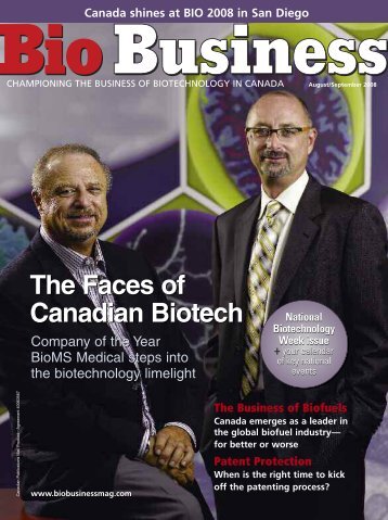 The Faces of Canadian Biotech The Faces of ... - Bio Business