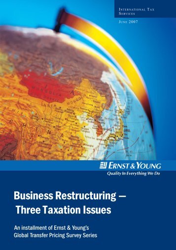 Business restructuring Ã¢Â€Â“ three taxation issues