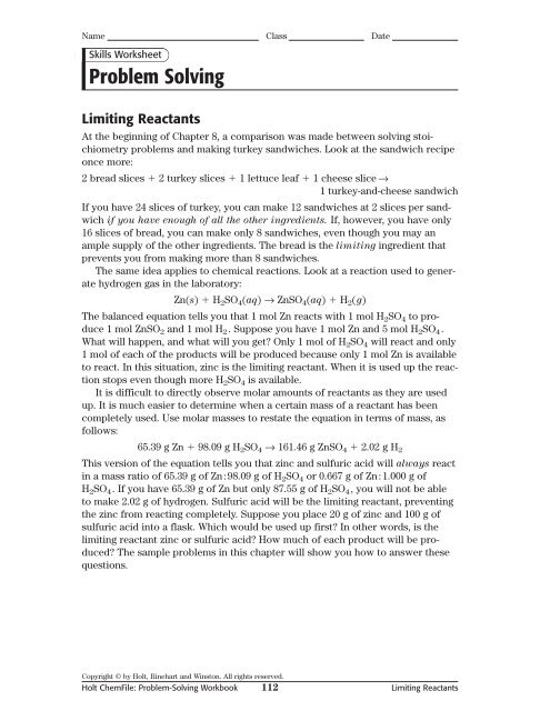 Limiting Reactant