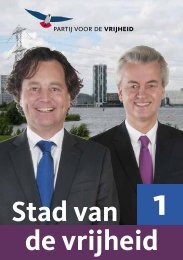 Verkiezingsprogramma PVV Almere 