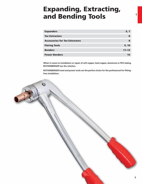ROTHENBERGER Compact Flaring Tool,Steel