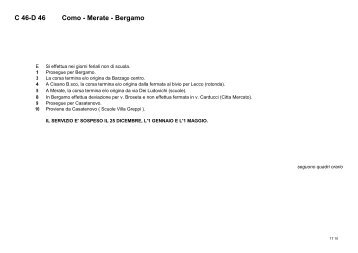 C 46-D 46 Como - Merate - Bergamo