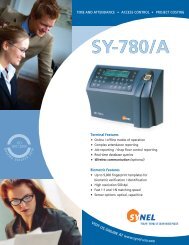 SY-780/A - Synel-usa.com