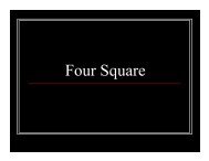 Reading Response-Four Square