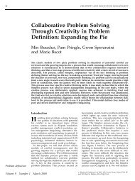 Collaborative Problem Solving Through Creativity in Problem ...
