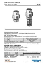 RÃƒÂ¼ckschlagarmaturen Typ 540 - Krombach