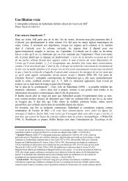 Une filiation vraie - Approche tissulaire de l'ostÃ©opathie