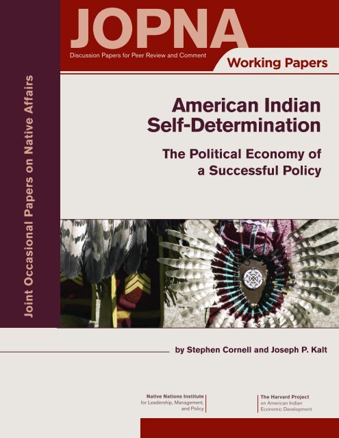 American Indian Self-Determination - Native Nations Institute ...