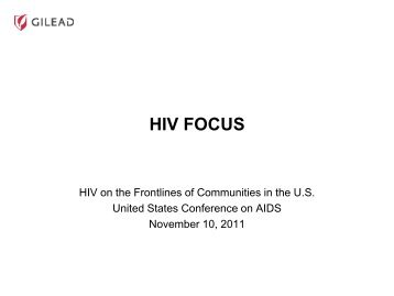 Patrick McGovern, Gilead Sciences - The AIDS Institute