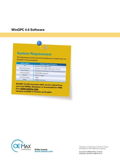 Wingpc 4.0 Software - AT Control System