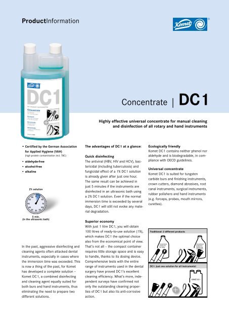 Concentrate | DC1 - Komet Dental