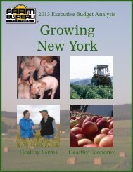 Budget Analysis - New York Farm Bureau