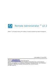 Remote Administrator (Radmin) 2.2 - User Manual ... - Famatech