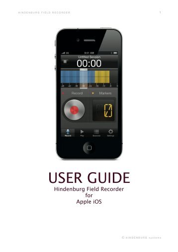 Hindenburg Field Recorder Guide 2012 - Hindenburg Systems