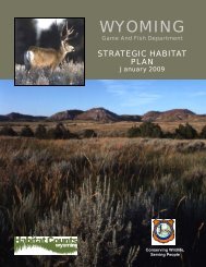 Strategic Habitat Plan - Wyoming Game & Fish Department