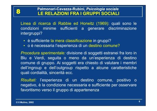 Palmonari-Cavazza-Rubini, Psicologia sociale LE ...